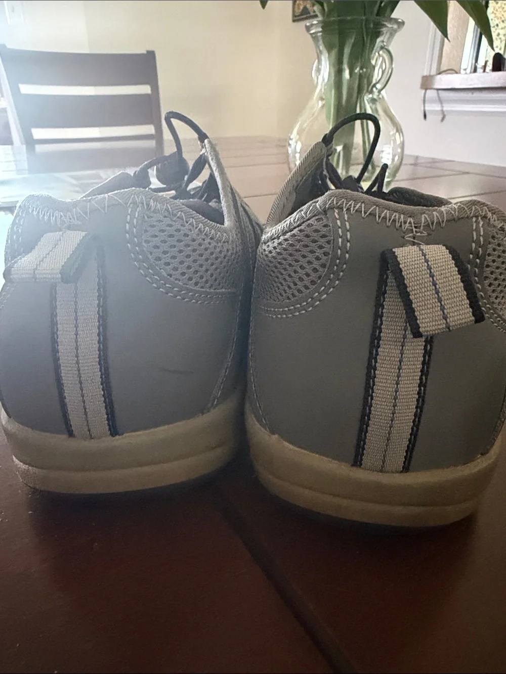 Land’s End Grey Mesh Men's Casual Sneakers
